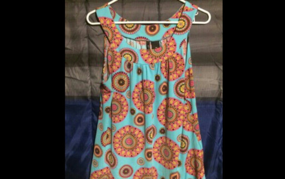 Flowing southwestern style tank top